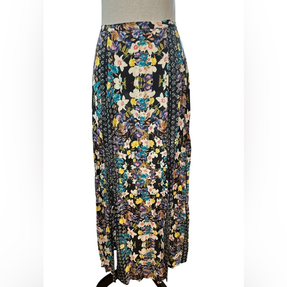 🔥 MINKPINK! GORGEOUS SLITTED FLORAL MAXI SKIRT! COOL GAUZY STYLE! FUN & FLIRTY! - Picture 2 of 12
